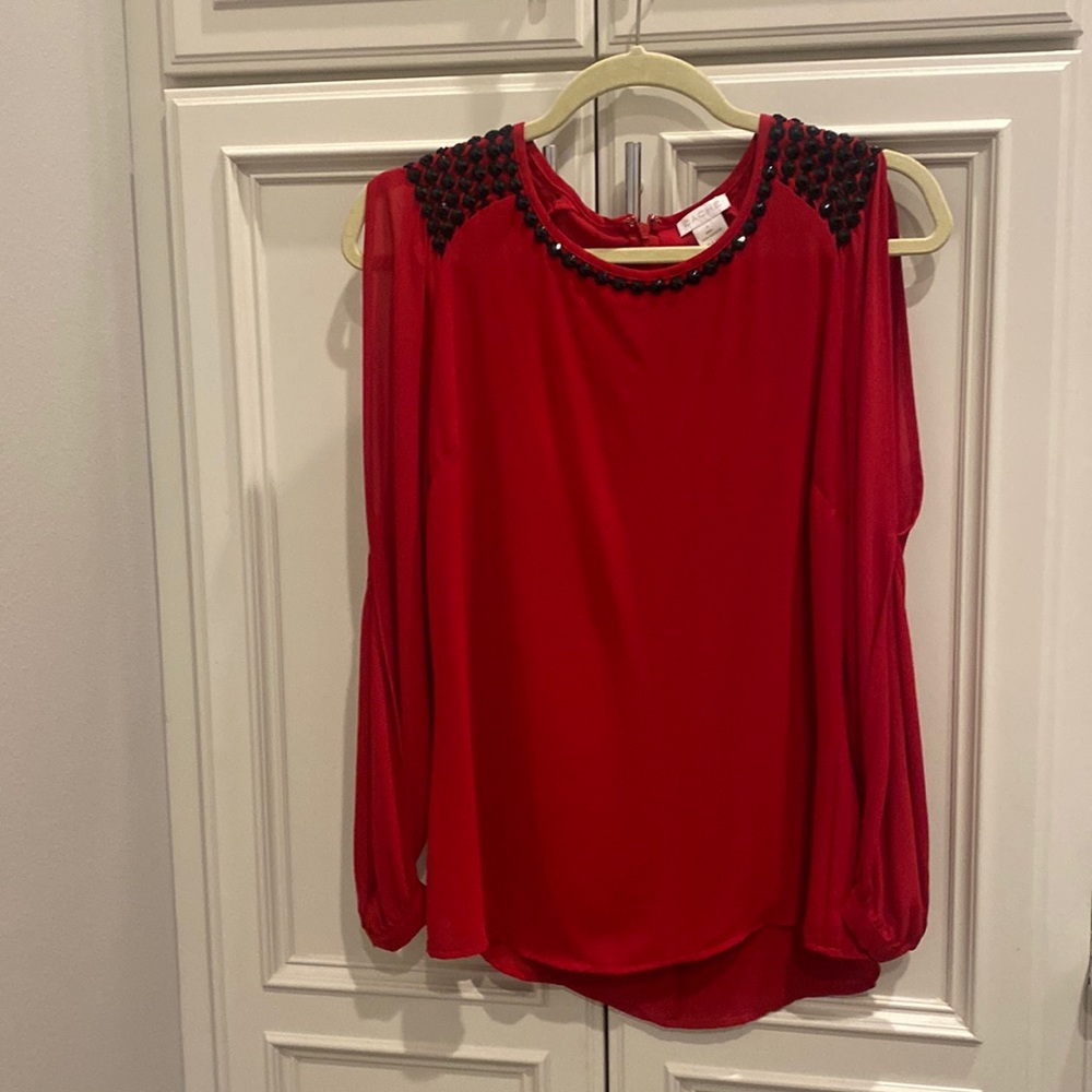 Red Beaded Top
